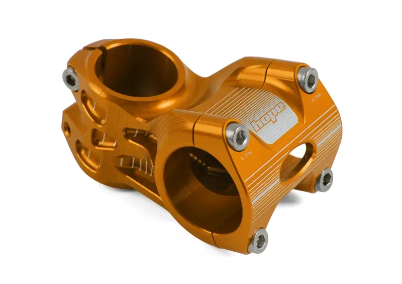 Hope AM Stem 20 Deg 50mm OS Stem in Orange