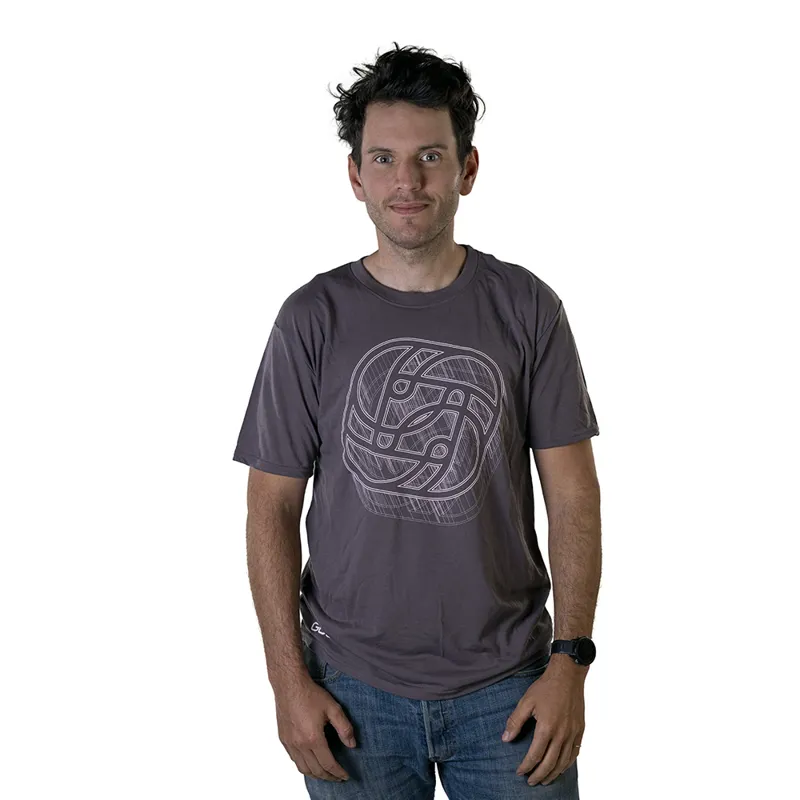 Gusset Tech Logo T- Shirt Grey 