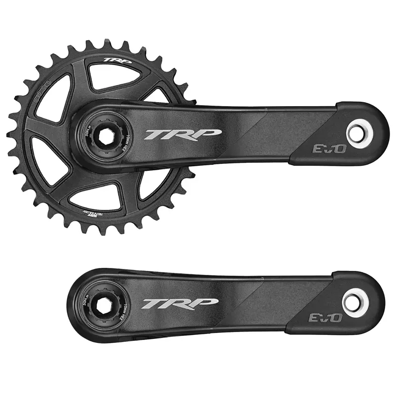 TRP Evo Carbon 136 BB 170mm Crank Arms in Black/Silver