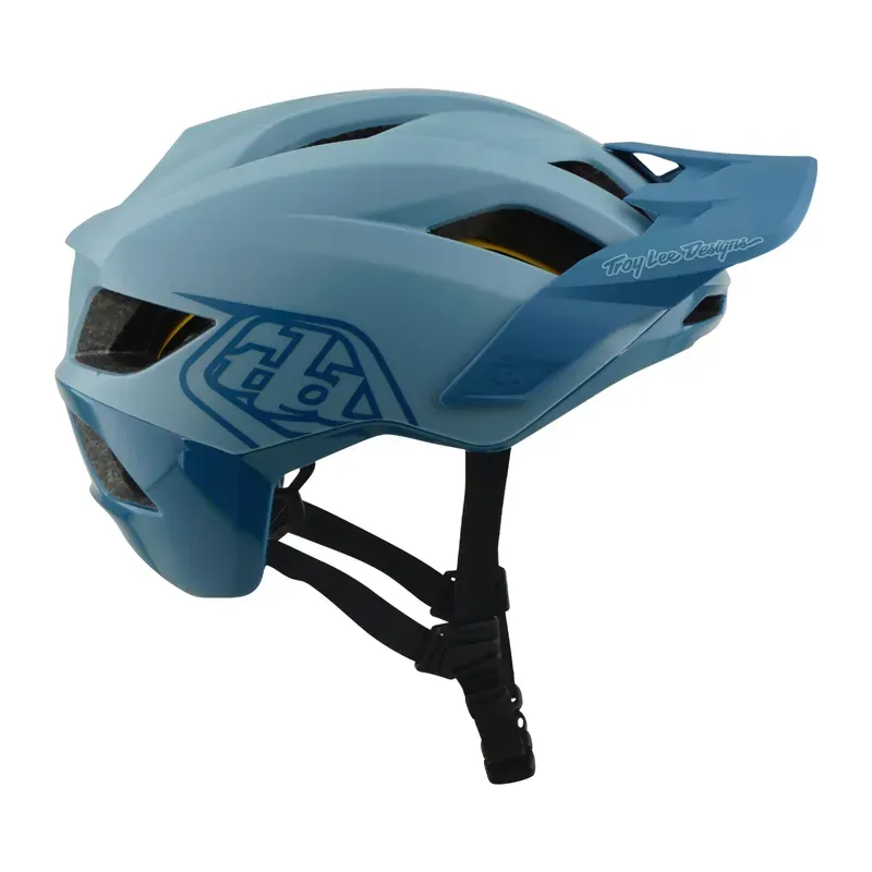 Troy Lee Designs Flowline MIPS Helmet in Point - Dawn Blue/Sapphire-2