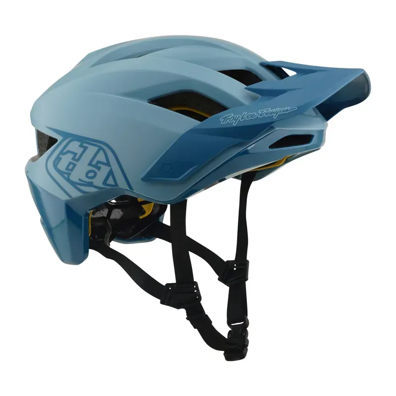 Troy Lee Designs Flowline MIPS Helmet in Point - Dawn Blue/Sapphire-3