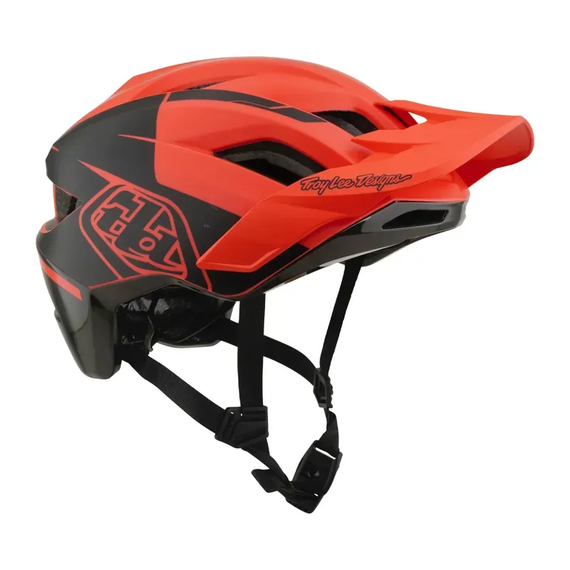 Troy Lee Designs Flowline SE MIPS Helmet in Hydro - Coral/Charcoal-6