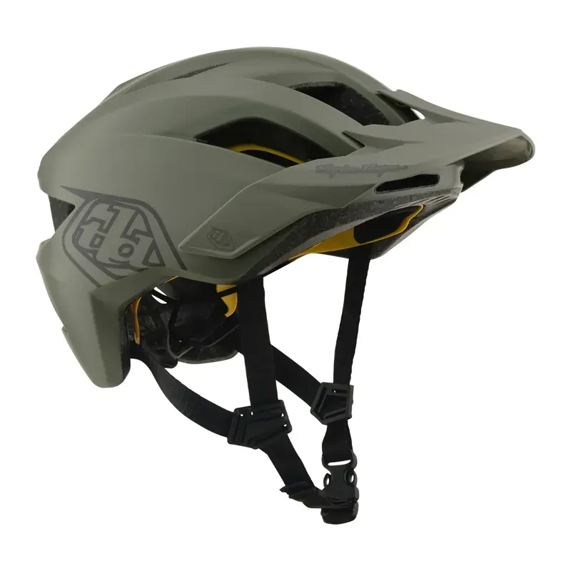 Troy Lee Designs Flowline MIPS Youth Helmet in Point - Army/Phantom-5