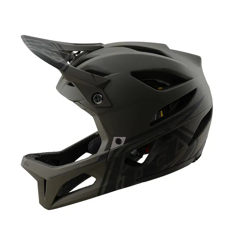Troy Lee Designs Stage MIPS Full Face Helmet in Stealth Caper