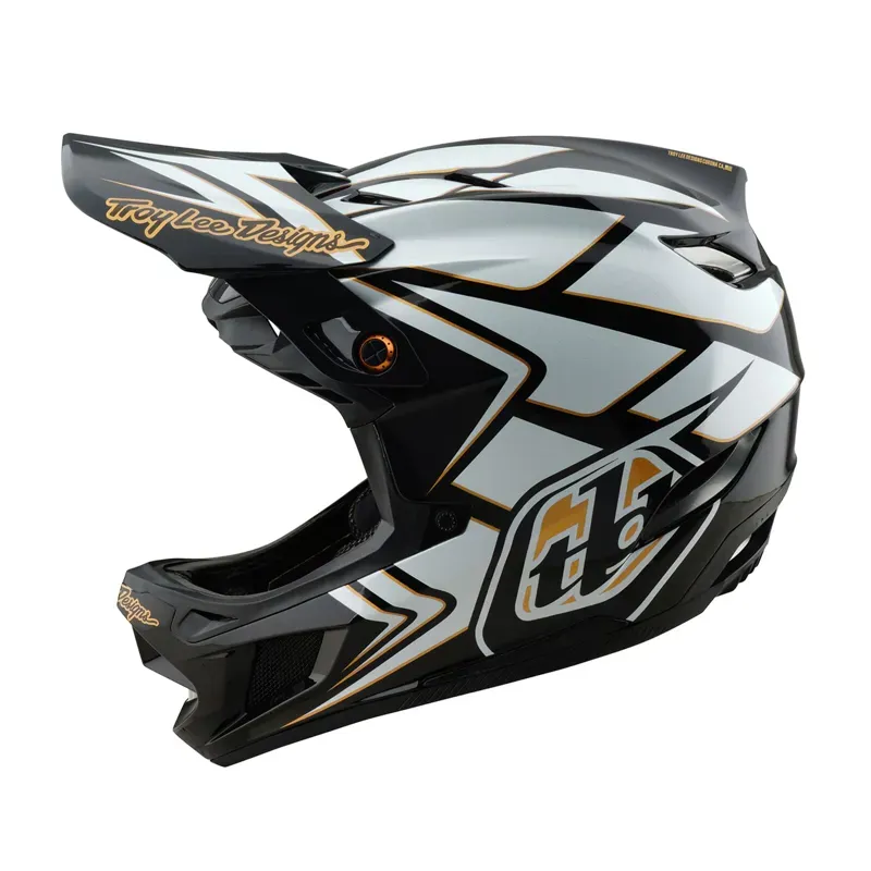 Troy Lee Designs D4 Composite MIPS Helmet in Ghostwing/White