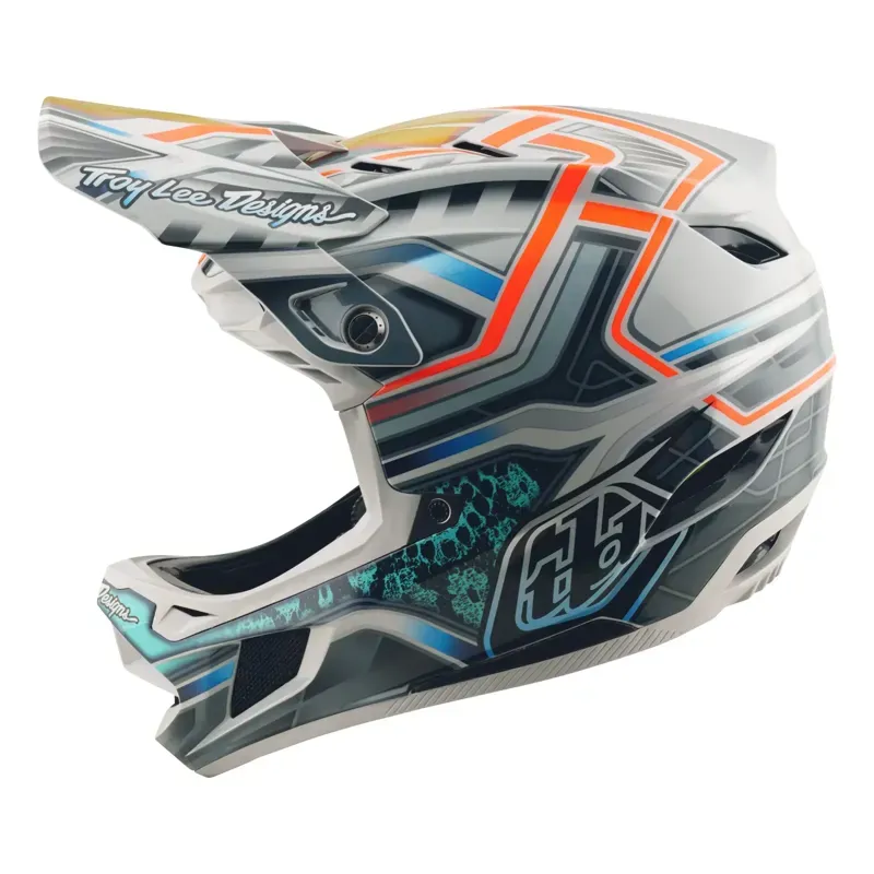 Troy Lee Designs D4 Composite MIPS Helmet / Lowrider - Grey