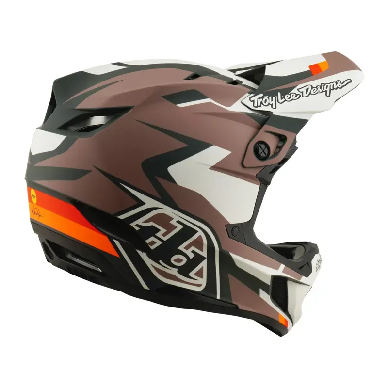 Troy Lee Designs D4 Polyacrylite Helmet in Roamer - Clay-4