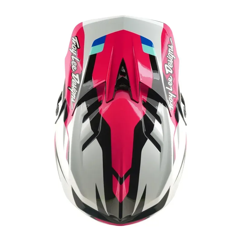 Troy Lee Designs D4 Polyacrylite Helmet in Roamer - Magenta-7