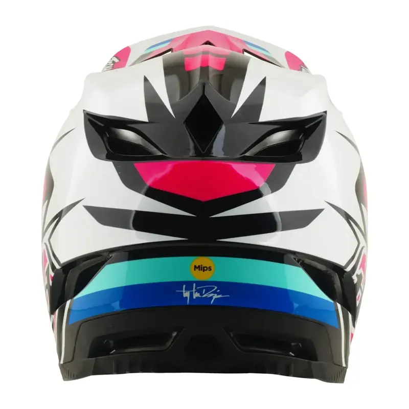 Troy Lee Designs D4 Polyacrylite Helmet in Roamer - Magenta-3