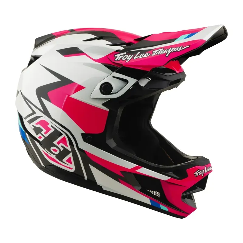 Troy Lee Designs D4 Polyacrylite Helmet in Roamer - Magenta-6