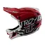 Troy Lee Designs D4 Polyacrylate Helmet in Fifty-50 White/Red