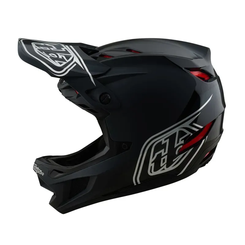 Troy Lee Designs D4 Polyacrylate Helmet in Shadow/Black