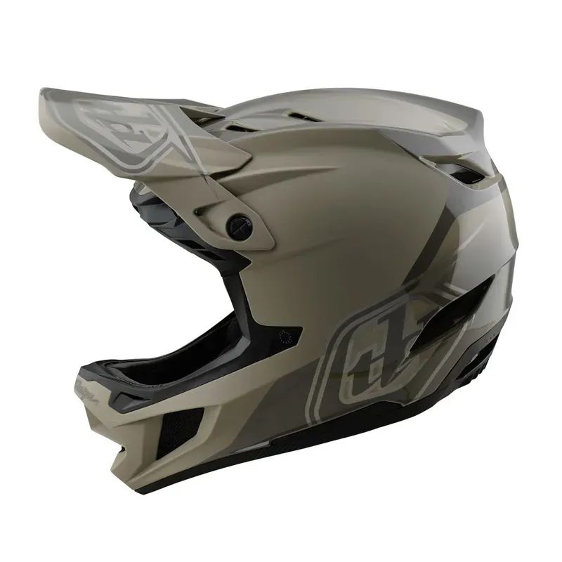 Troy Lee Designs D4 Polyacrylate Helmet in Shadow/Timber