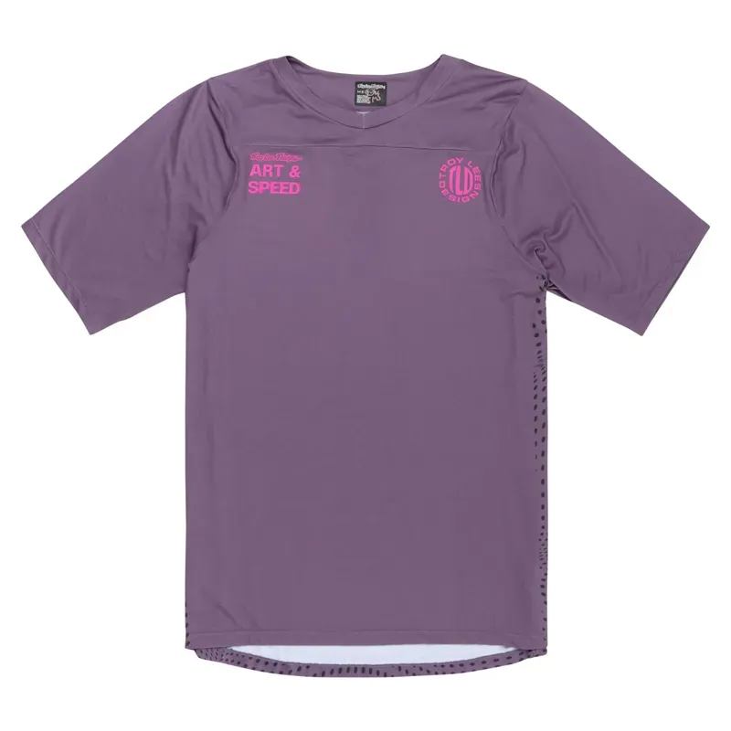 Troy Lee Designs Skyline SS Jersey In Radioscape - Purple