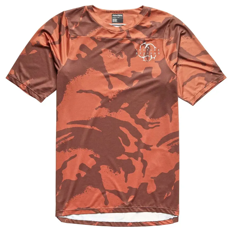 Troy Lee Designs Skyline Short Sleeve Jersey / Shadow Camo - Brick