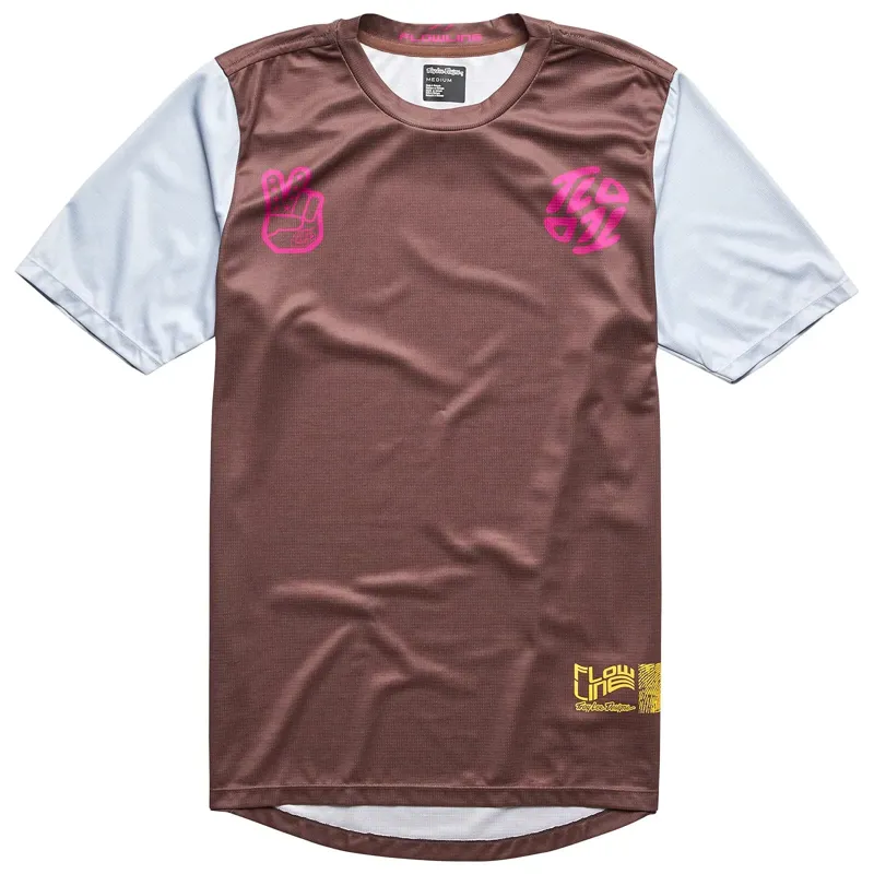Troy Lee Designs Flowline Short Sleeve Jersey / Flipped - Chocolate