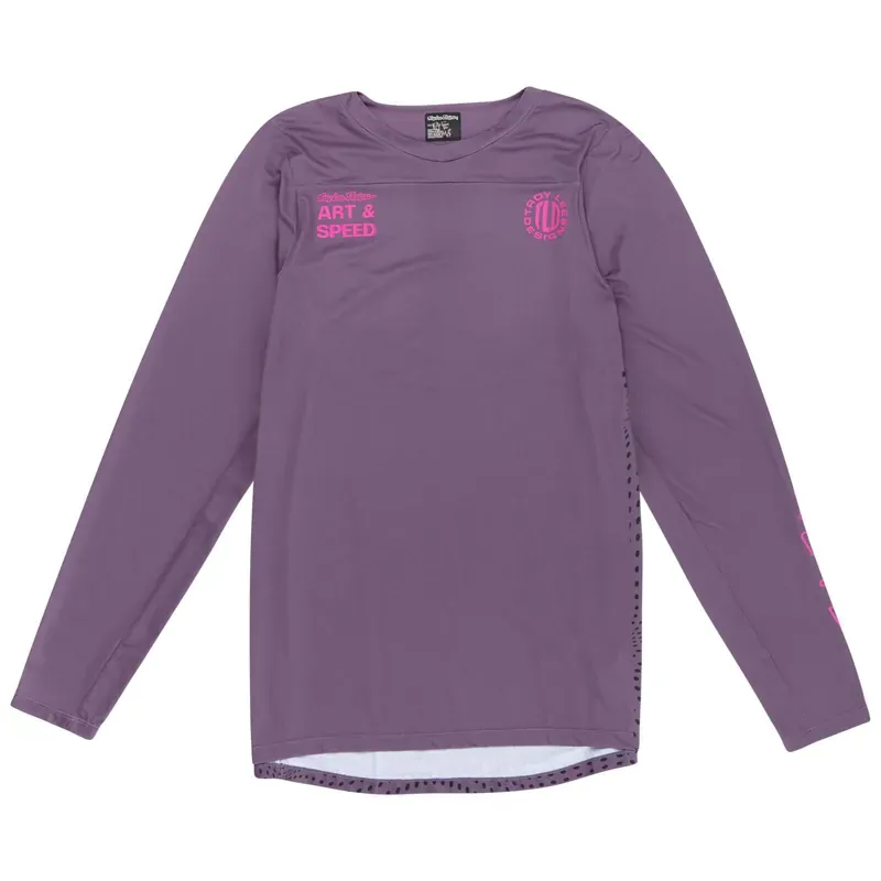 Troy Lee Designs Skyline LS Jersey In Radioscape - Purple
