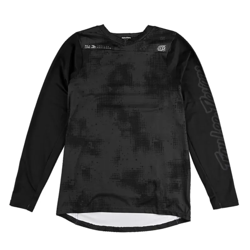 Troy Lee Designs Skyline Chill Long Sleeve Jersey Scattered Carbon
