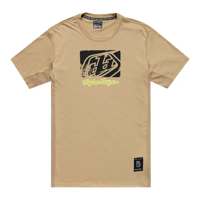 Troy Lee Designs Skyline Short Sleeve Ride Jersey in Scrubbed Timber