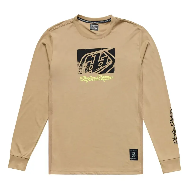 Troy Lee Designs Skyline Long Sleeve Ride Jersey in Scrubbed Timber