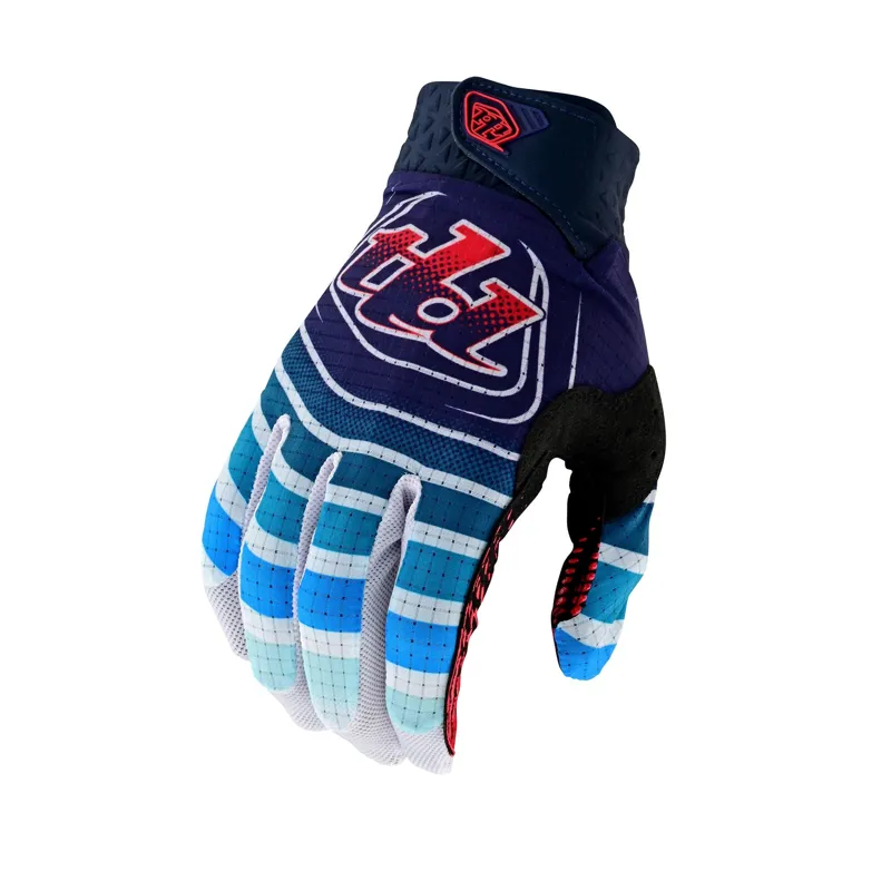 Troy Lee Designs Air Gloves in Waves Navy/Red