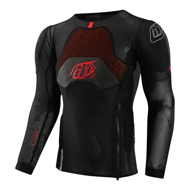 Troy Lee Designs Stage Ghost D30 Long Sleeve Base Layer in Solid - Black