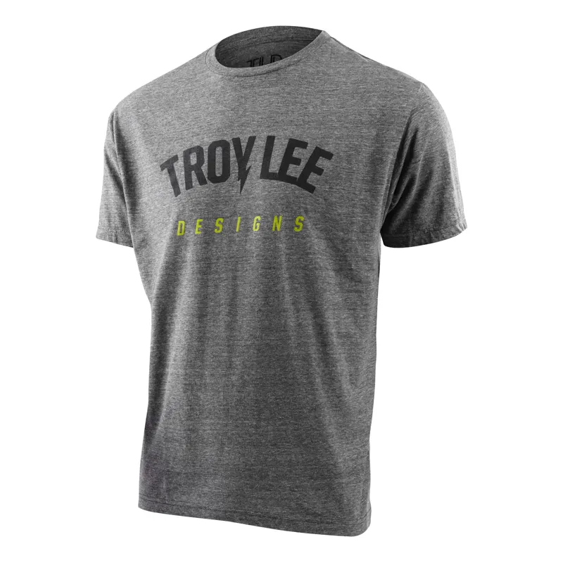 Troy Lee Designs Bolt T-Shirt in Bolt - Vintage Snow Heather
