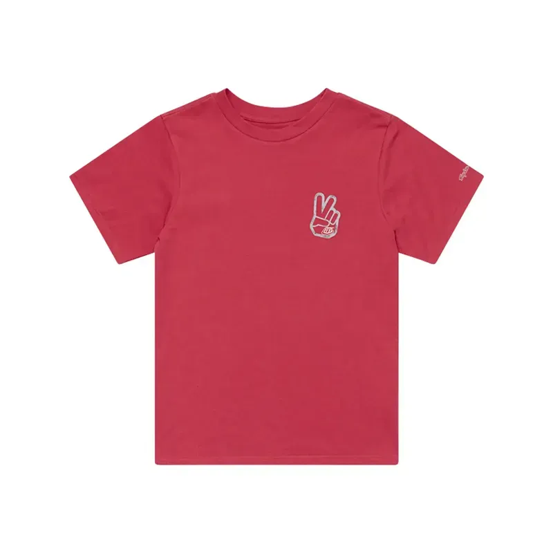 Troy Lee Designs Women's Peace Out SS T-shirt in Peace Out/Fuchsia