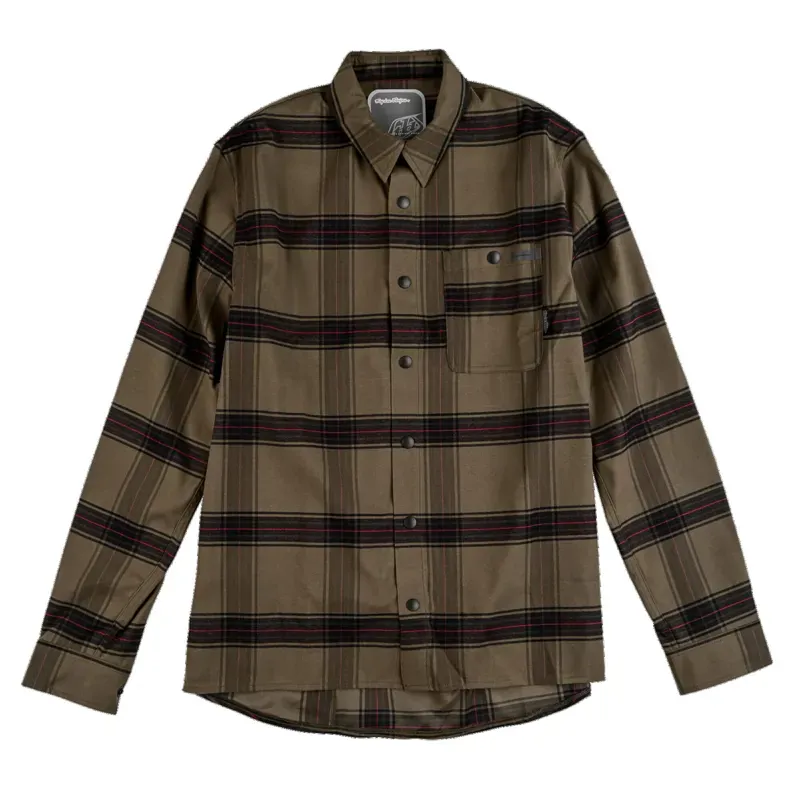 Troy Lee Designs Grind Flannel Plaid Dark Pine