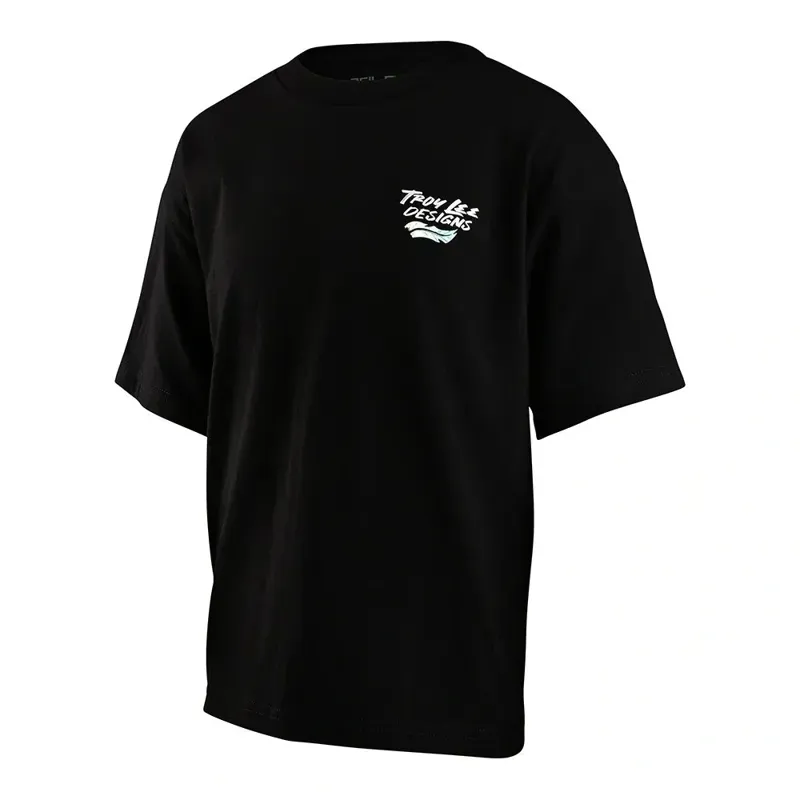 Troy Lee Designs Feathers Youth Short Sleeve T-Shirt in Black
