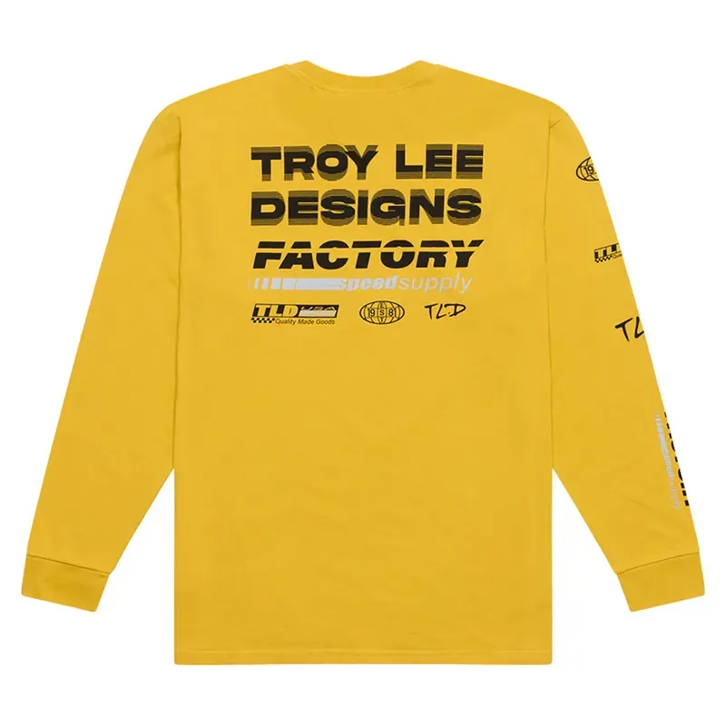 Troy Lee Designs Factory Long Sleeve T-Shirt in Golden-1