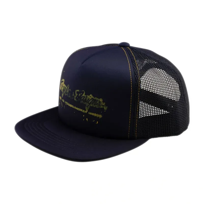 Troy Lee Designs Trucker Snapback Repeat Cap in Indigo