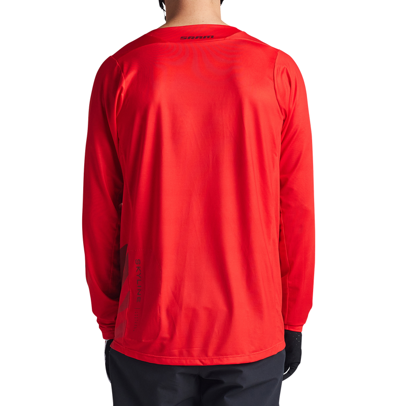 Troy Lee Designs Skyline Long Sleeve Jersey / SRAM Eagle One - Fiery Red-3