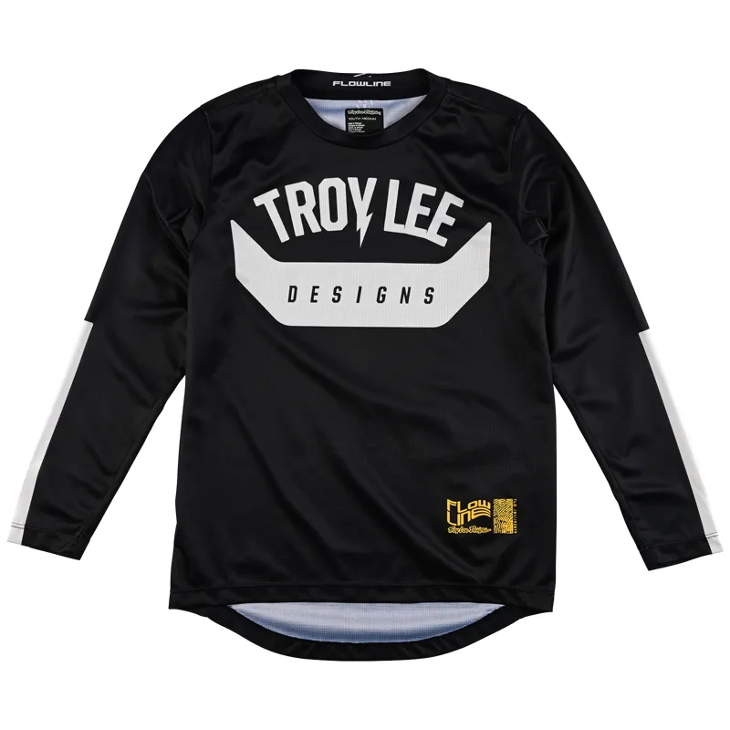 Troy Lee Designs Flowline Youth Long Sleeve Jersey / Aircore - Black