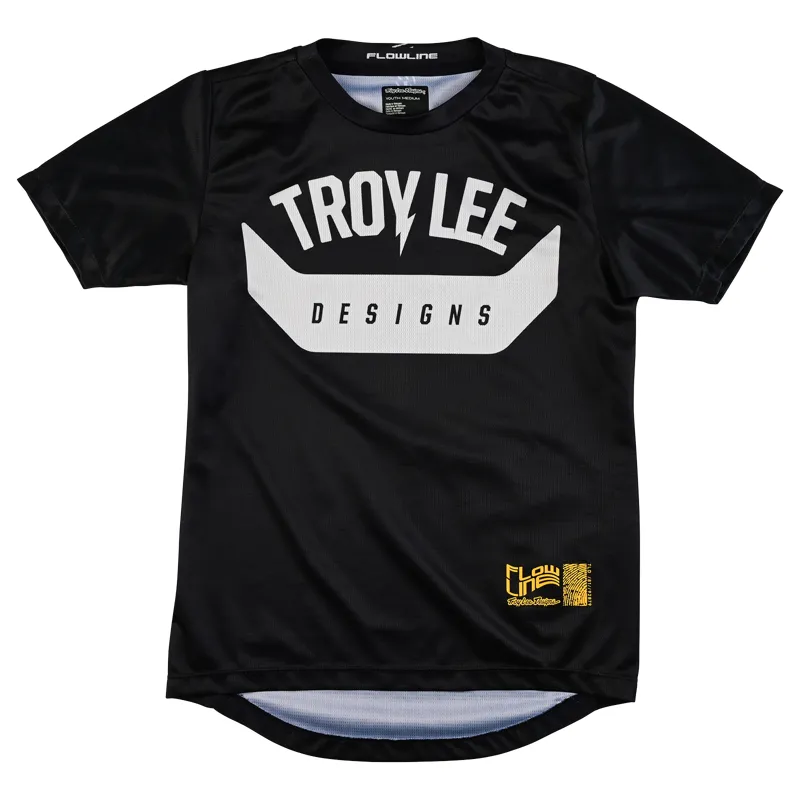 Troy Lee Designs Flowline Youth Short Sleeve Jersey / Aircore - Black
