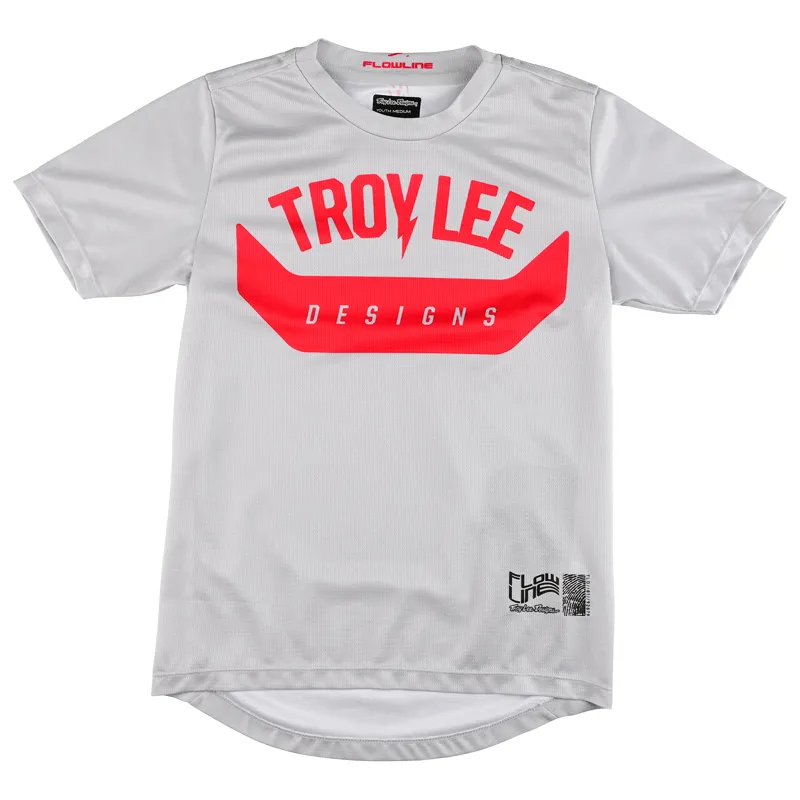 Troy Lee Designs Flowline Youth Short Sleeve Jersey / Aircore - Cement