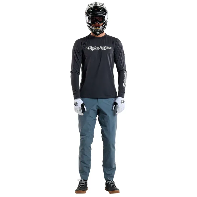Troy Lee Designs Ruckus Long Travel Trousers in Mono Steel Blue-10