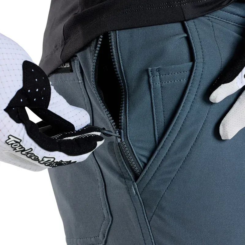 Troy Lee Designs Ruckus Long Travel Trousers in Mono Steel Blue-9