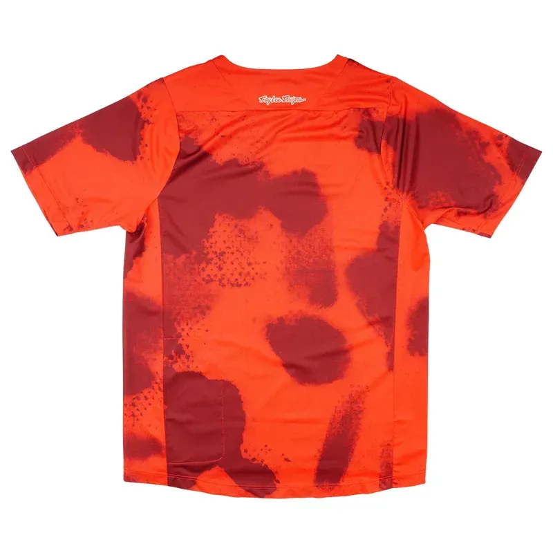 Troy Lee Designs Youth Skyline SS Jersey in Flared - Fiery Red-1