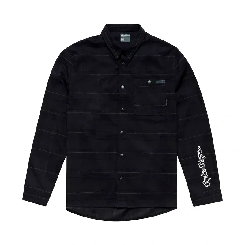 Troy Lee Designs Grind YD Plaid Flannel Shirt in Carbon