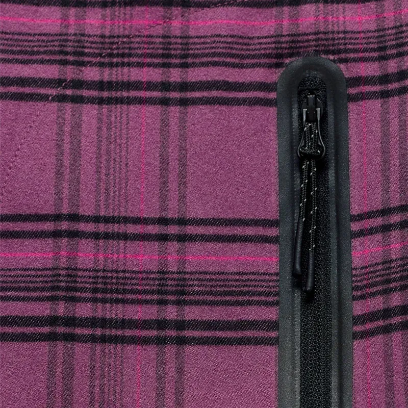 Troy Lee Designs Grind YD Plaid Flannel Shirt in Deep Purp-4