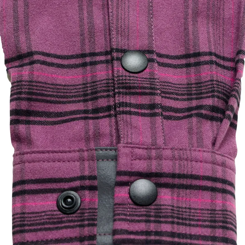Troy Lee Designs Grind YD Plaid Flannel Shirt in Deep Purp-5