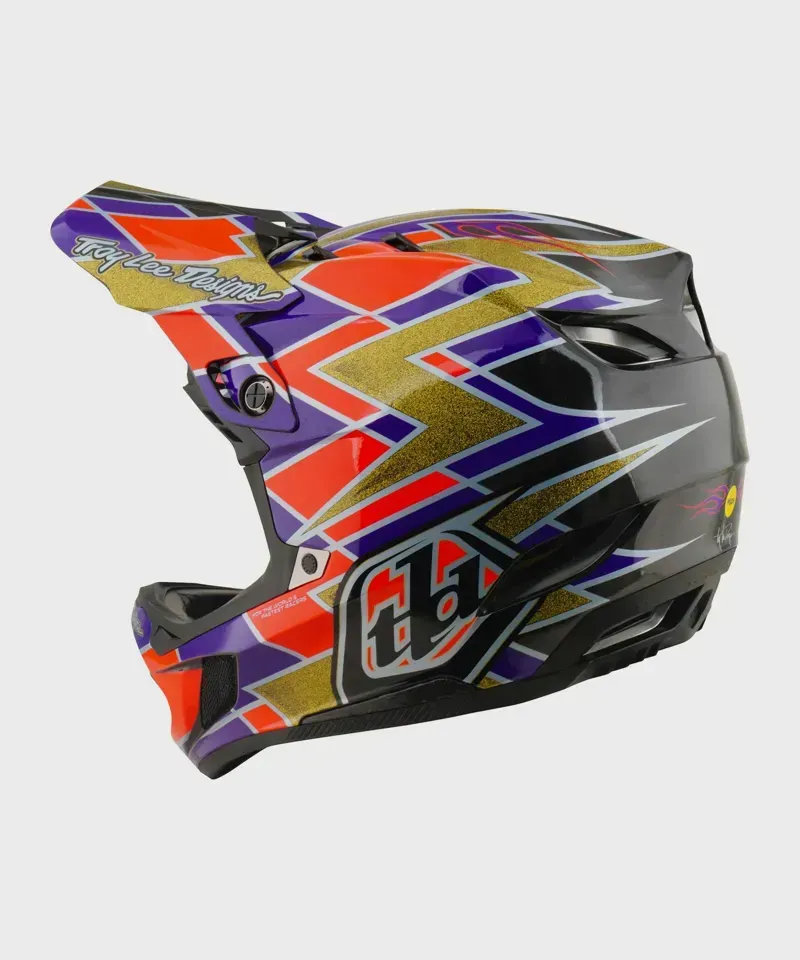 Troy Lee - D4 Carbon Helmet - Flush - Violet - S-1