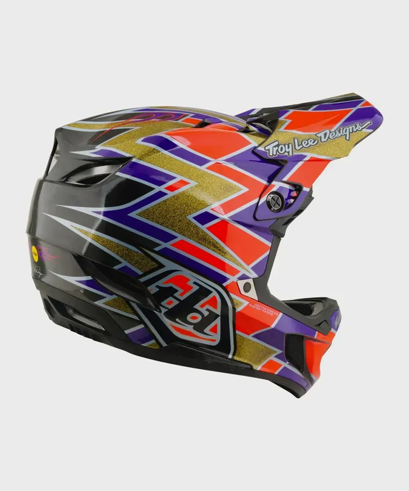Troy Lee - D4 Carbon Helmet - Flush - Violet - S-2