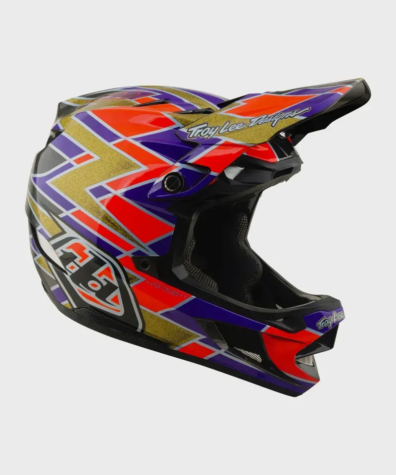 Troy Lee - D4 Carbon Helmet - Flush - Violet - S-5
