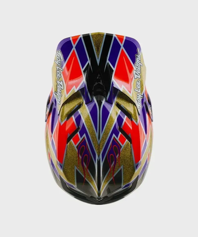 Troy Lee - D4 Carbon Helmet - Flush - Violet - S-4