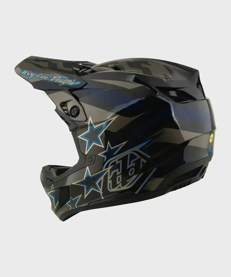 Troy Lee Designs D4 Composite MIPS Helmet Burst GREY Medium-1