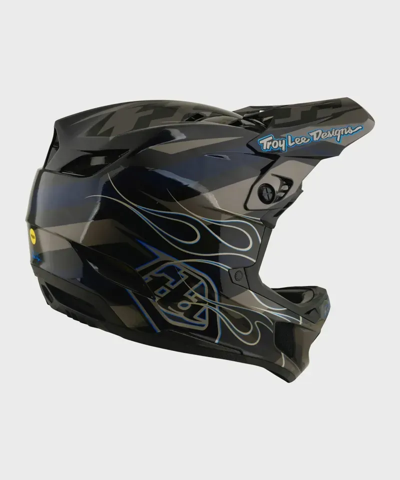 Troy Lee Designs D4 Composite MIPS Helmet Burst GREY Medium-3