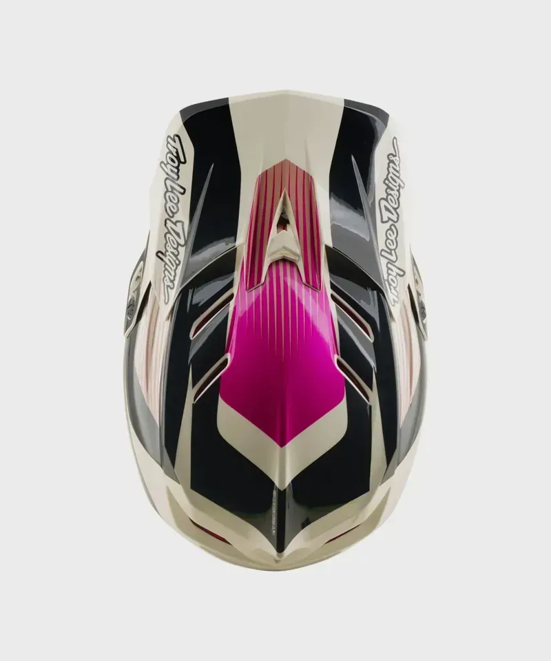 Troy Lee - D4 Polyacrylite Helmet -Turbo - Acid/Fuchsia - S-3