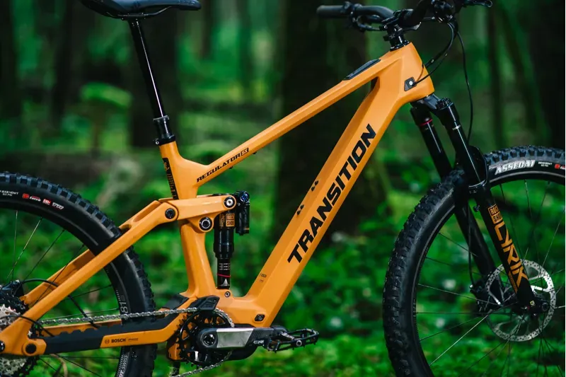 Transition Regulator SX Carbon Deore eMountain Bike in Madrone Gold-4